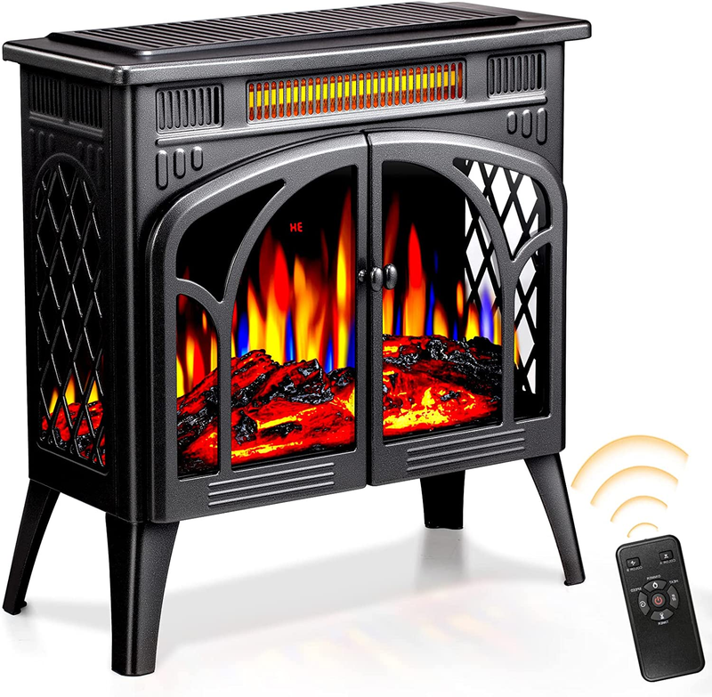 Stove, Realistic Flame, Portable, Remote Control,