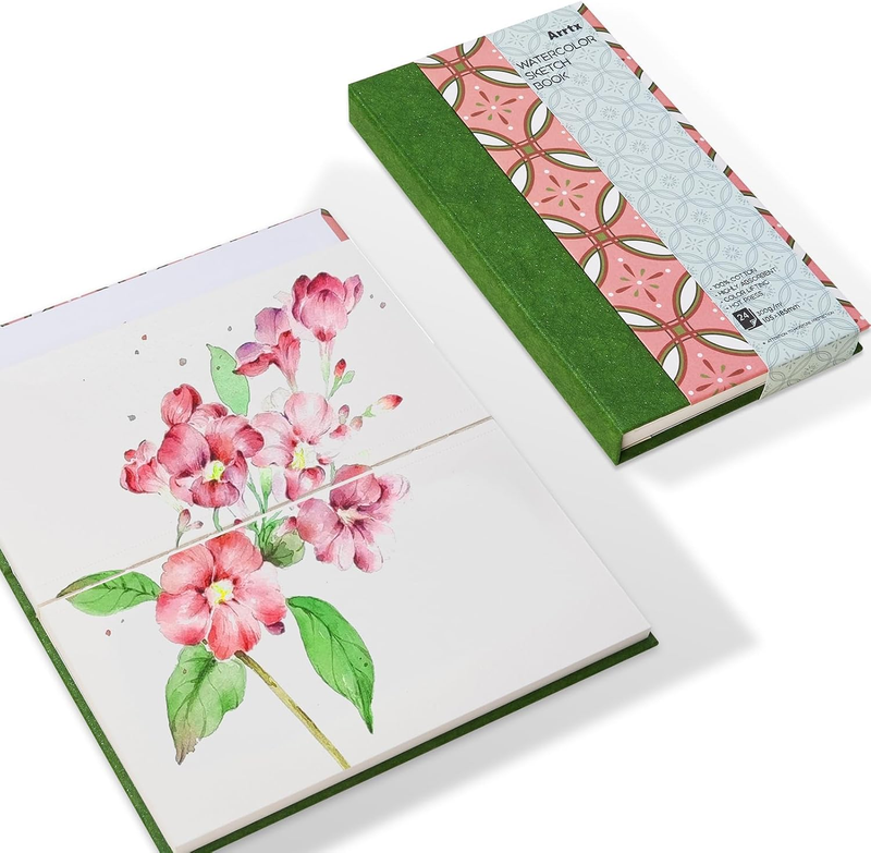 18.5 X 10.5Cm Cold Press Watercolour Sketchbook 24 Sheets