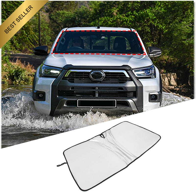Windscreen Sun Shade Compatible with Toyota Hilux 2015-2021 Accessories | Reflec