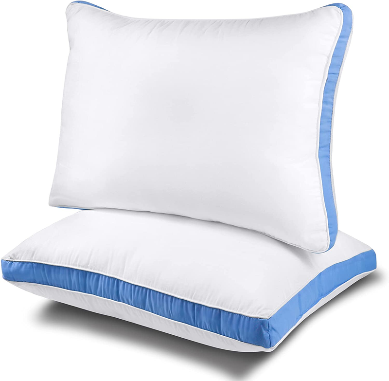 For Side Sleepers Cooling Firm Pillows Queen Size Set Of 2, Hotel Qualit