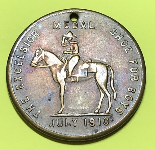 Excelsior Shoe Co Good Luck Swastika Token Shoes For Boys | eBay