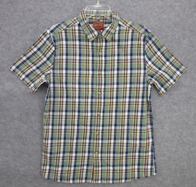 Red Ale By Alesbury Mens Shirt Medium Velasquez Short Sleeve Twill Shirt New