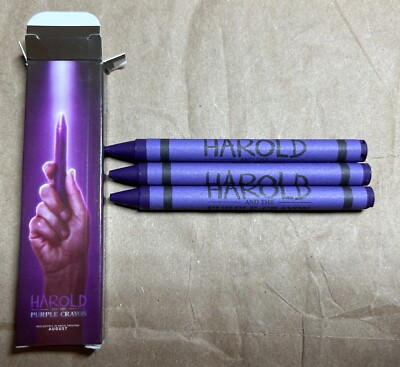 Harold and the Purple Crayon 2024 Movie Swag [Box of 3 Crayons] Zachary Levi