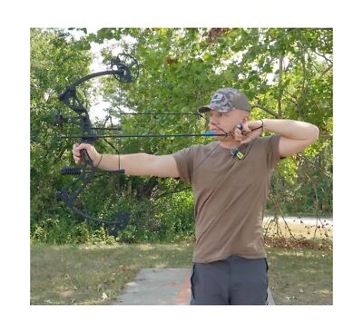 Sanlida 2024 New Dragon X7 Ready to Hunt Compound Bow Package for Adults, Arc...