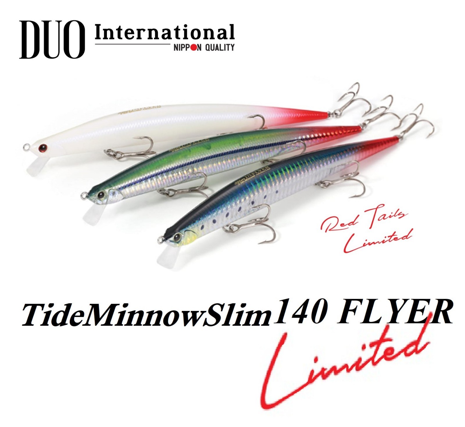 DUO　Tide Minnow Slim　フライヤー140 DUO Tide Minnow Slim 140 FLYER Red Tail LIMITED Saltwater
