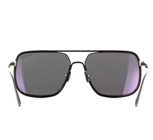 Pre-owned Tom Ford Cliff-02 Ft1015 12c Limited Edition Sunglasses Black Frame 60mm In Gray