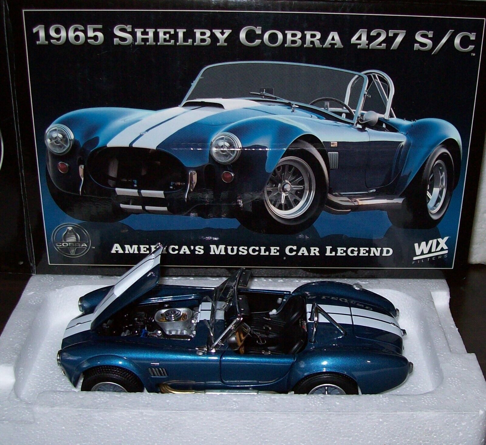 1:24 NEW 1965 Shelby Cobra 427 S/C Guardsman Blue WIX 1:24 NEW 1965 Shelby Cobra 427 S/C Guardsman Blue WIX