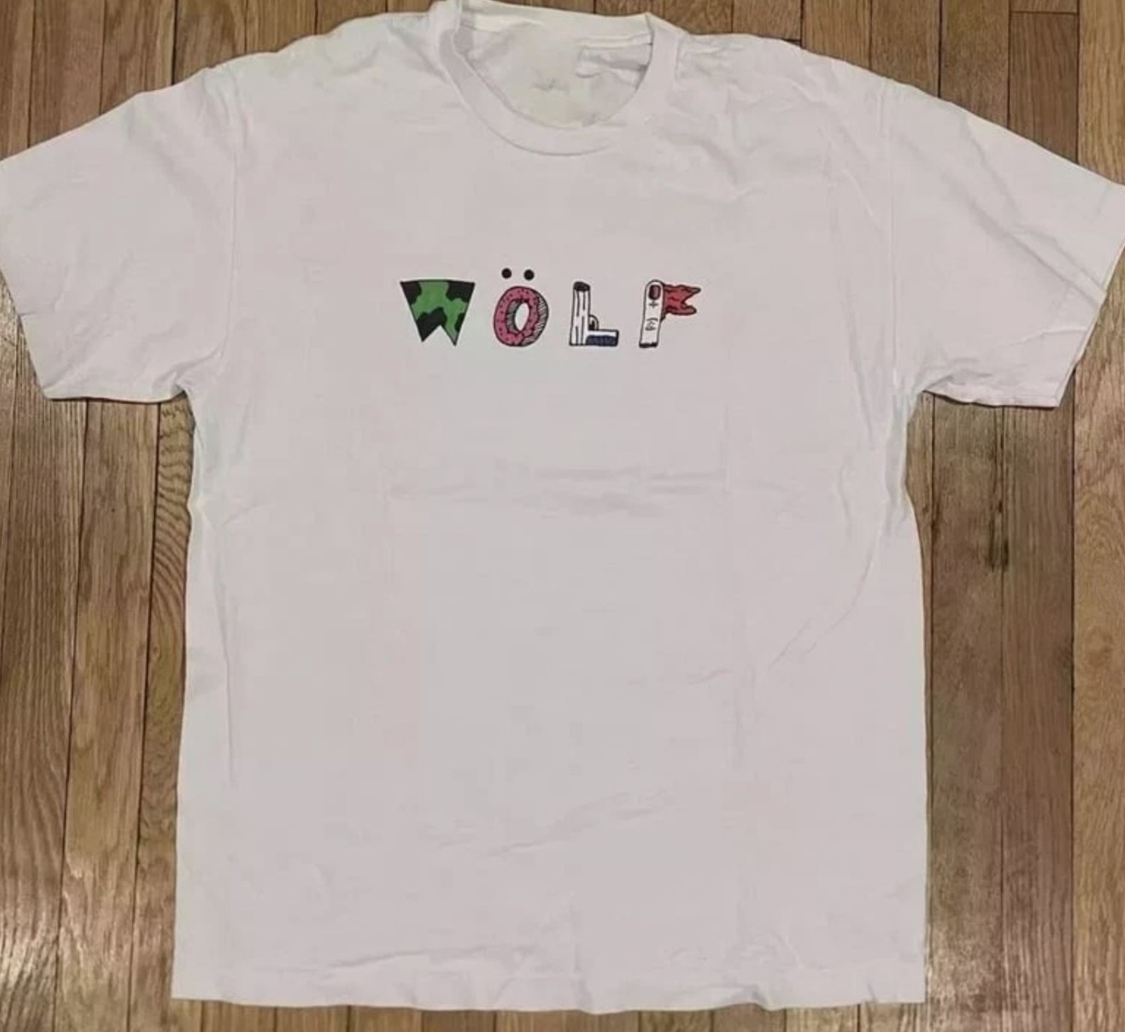 Tyler The Creator Golf Wang Wolf Sketchbook T Shirt Size S