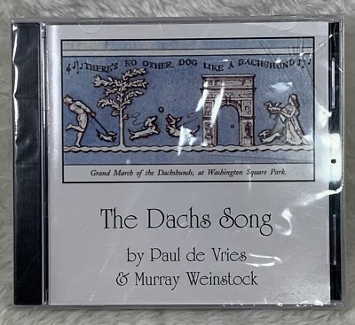 Paul De Vries Murray Weinstock The Dachs Song CD 2005 Seal PLEASE READ