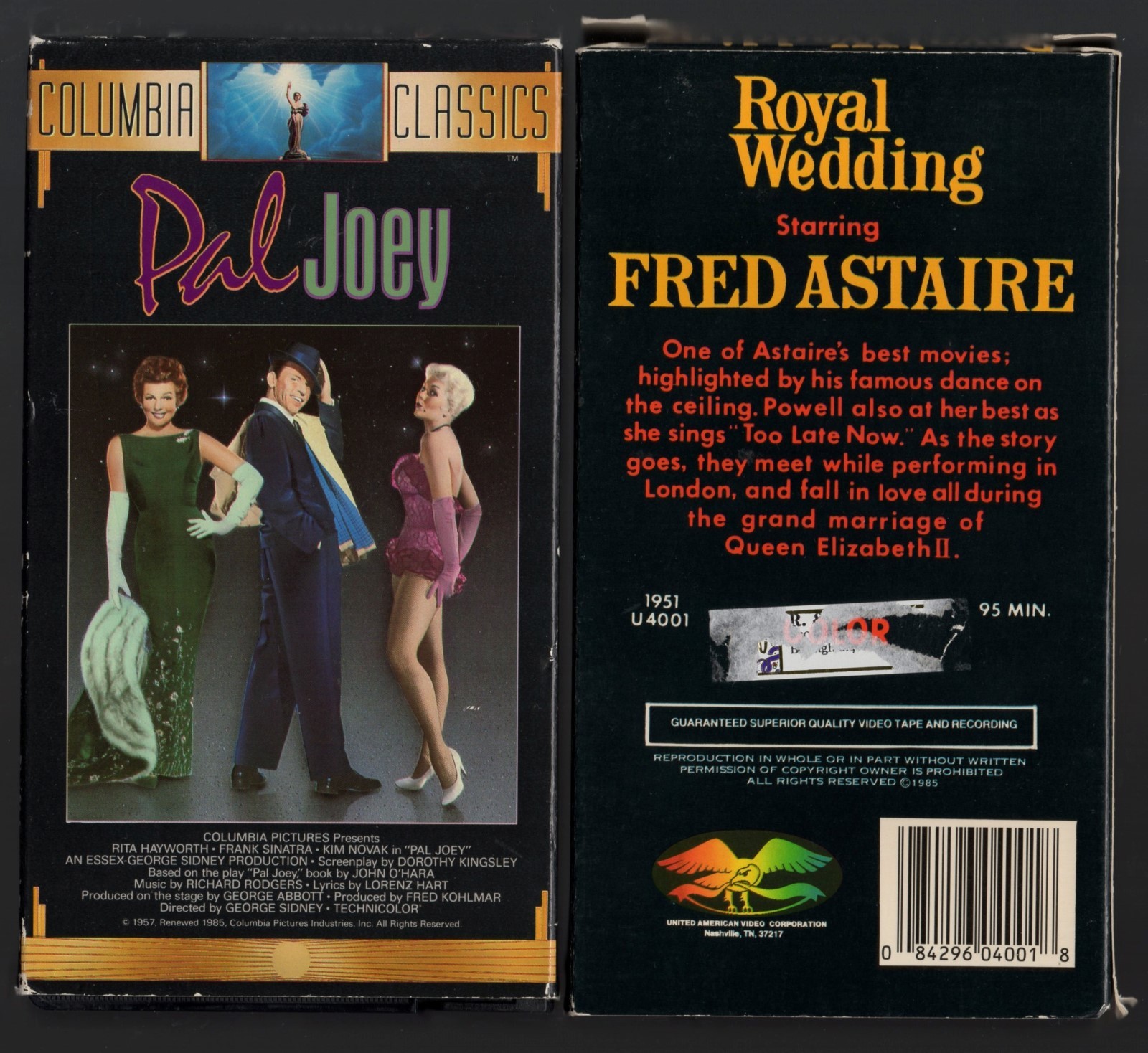 5 VHS Musicals Three Little Words Bittersweet Royal Wedding Hello Frisco Astaire