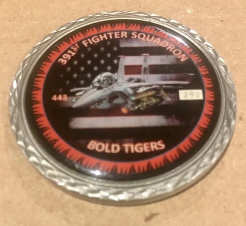 USAF 391st Fighter Squadron Bold Tigers Challenge Coin