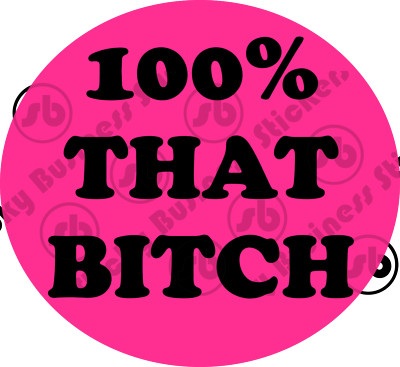 Lizzo Truth Hurts 100% That Bitch 3 inch Vinyl Sticker Laptop DNA test bottle
