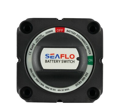 12V ON/OFF BATTERY KILL SWITCH BOAT RV BOAT MARINE 1250 AMP 2 POSITION