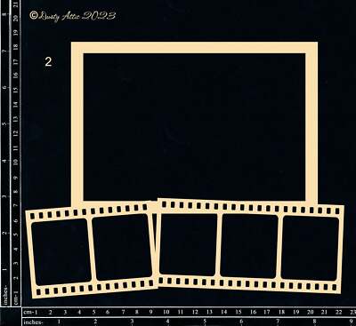 Dusty Attic Chipboard 8x9 - College Frameworks #2, DA3627