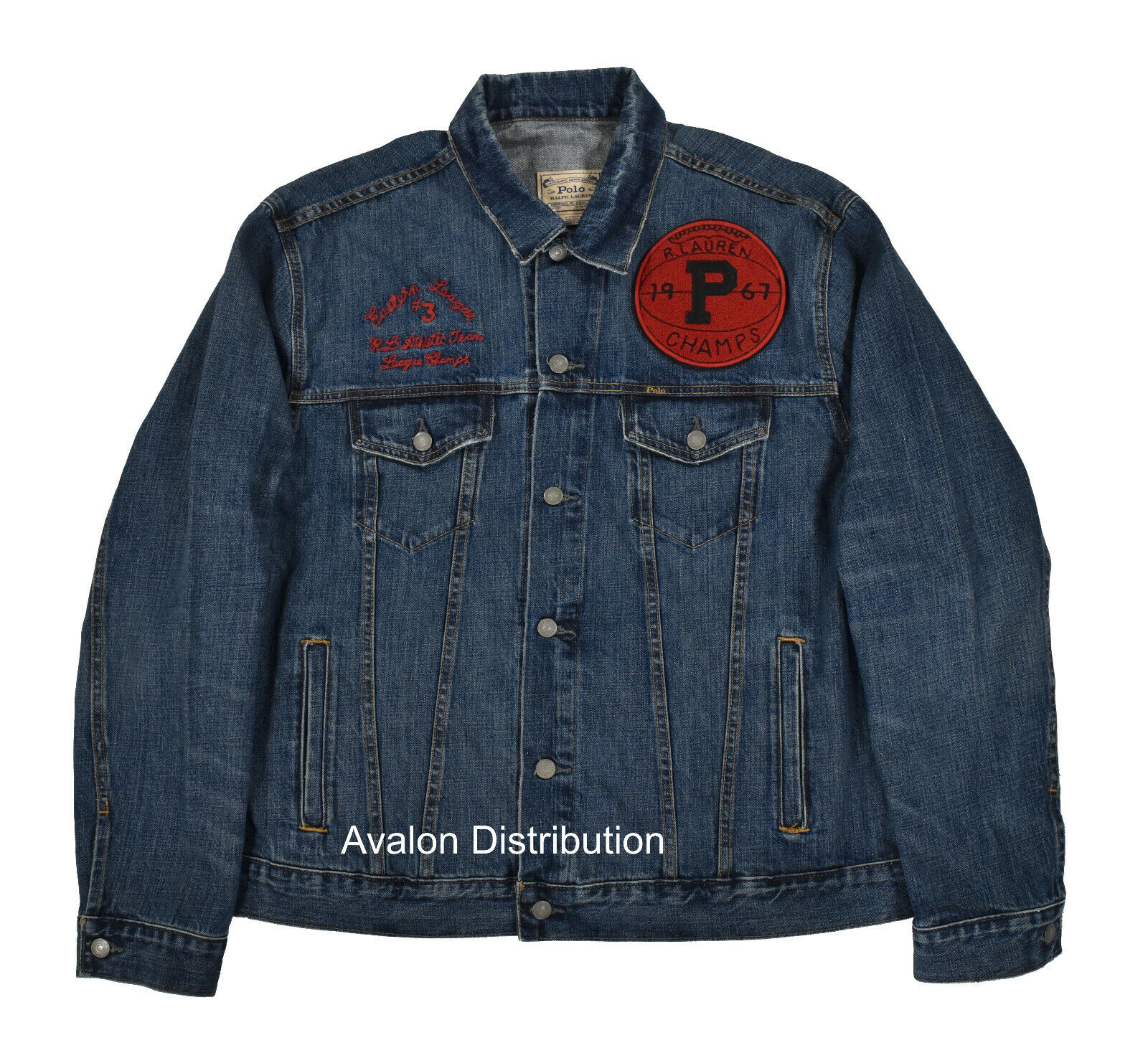 Polo Ralph Lauren Red Tiger 1967 Varsity Champs Denim Polo Ralph Lauren Red Tiger 1967 Varsity Champs Denim