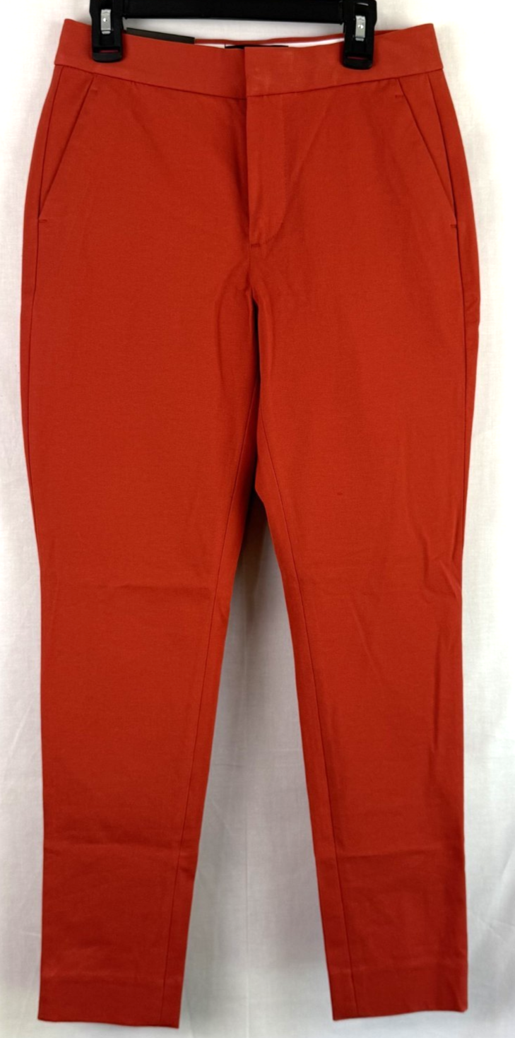 Banana Republic Orange High Rise Slim Fit Ankle Length Pants 0P NWTS!