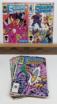 The SQUADRON SUPREME #1-12 Complete 1985 Marvel Mini Series Set Run Lot 9.2 NM-