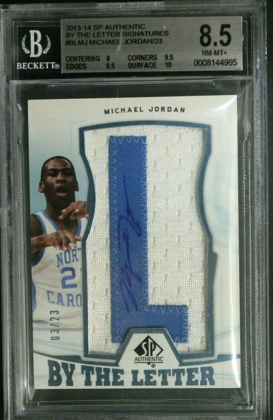 Michael Jordan 2013 -14 SP Authentic By The Letter Patch Michael Jordan 2013 -14 SP Authentic By The Letter Patch