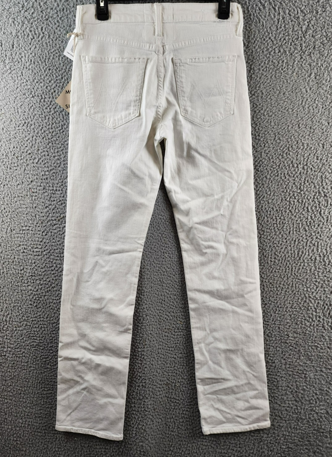 MOTHER The Smarty Pants Skimp High Rise Jeans Women's 26 Totally Innocent Solid - Picture 14 of 17