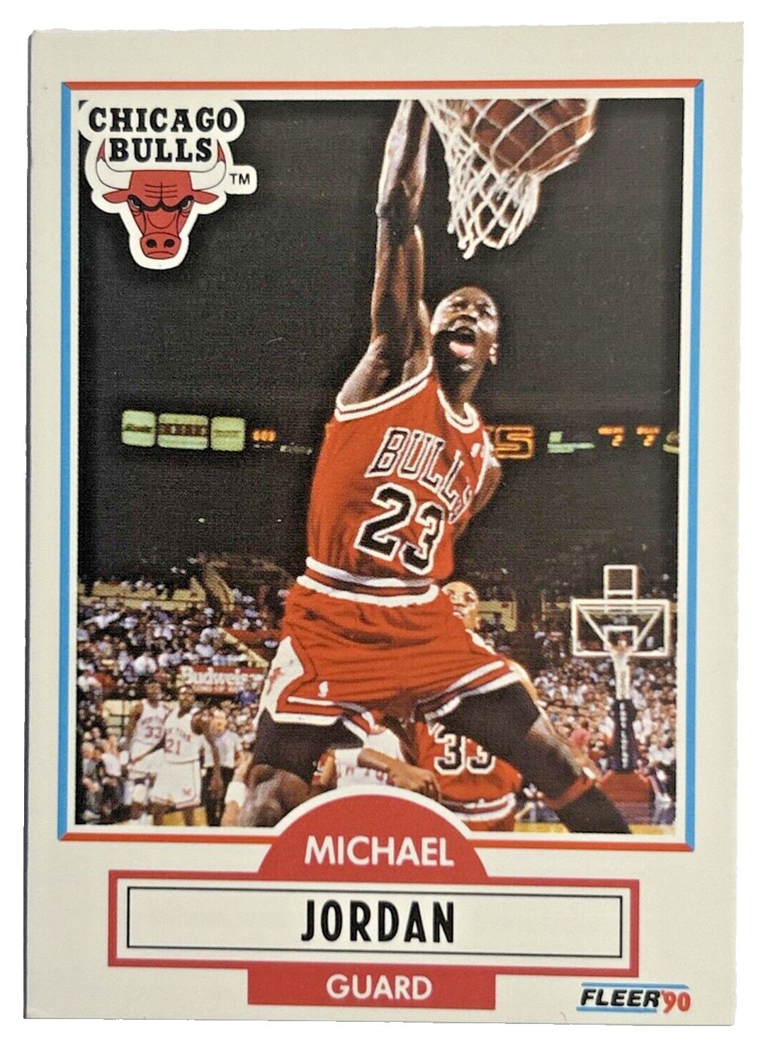 1990 Fleer Michael Jordan Chicago Bulls 5th Year Basketball