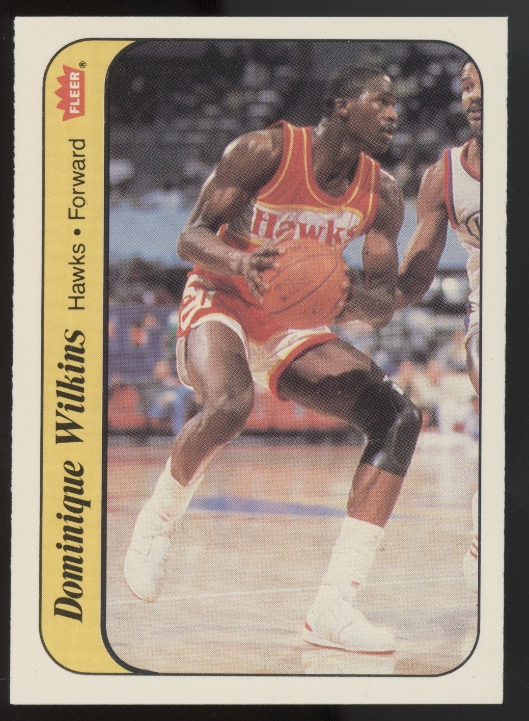 1986 Fleer Basketball Sticker #11 Dominique Wilkins RC Rookie