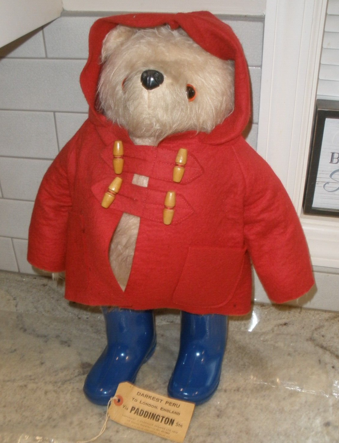 Gabrielle Desaigns パディントンPADDINGTON BEAR VINTAGE 1972 GABRIELLE DESIGNS PADDINGTON BEAR PLUSH RAIN