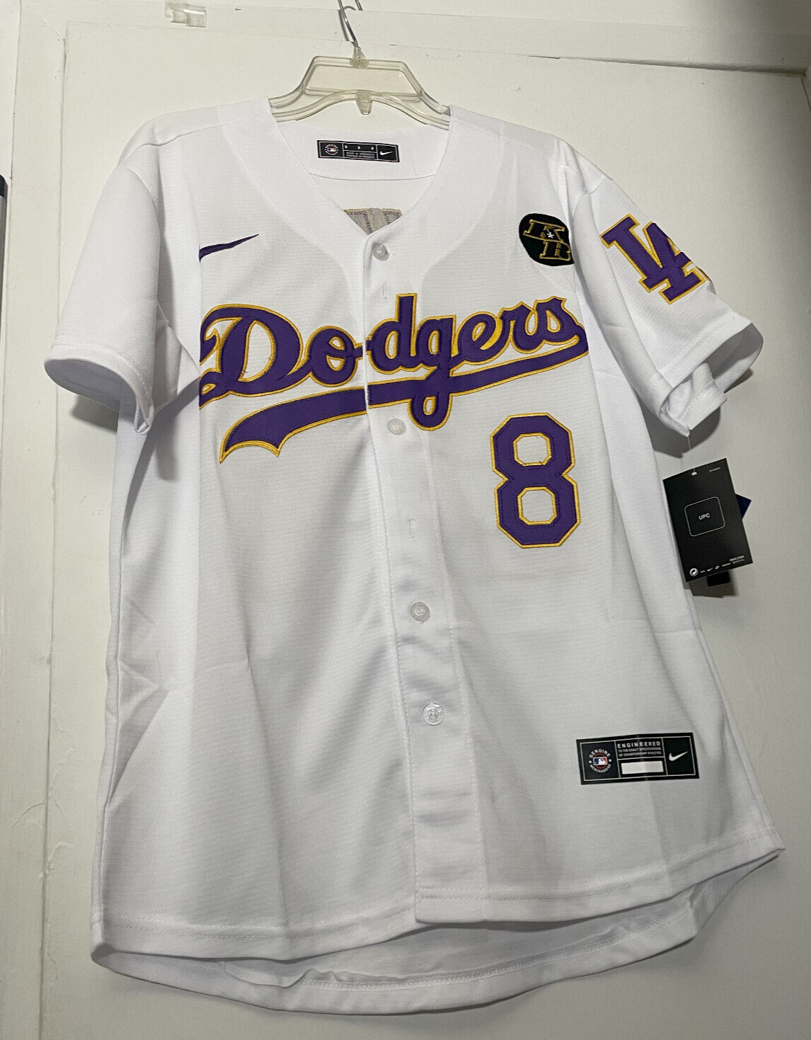 MLB, Shirts, Kobe Bryant La Dodgers White Jersey