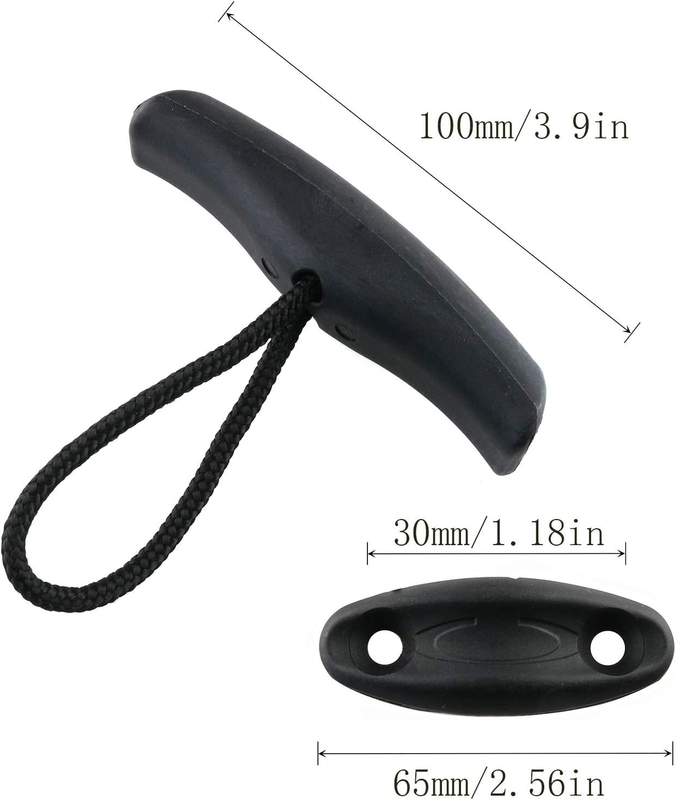 2Pcs 10Cm Canoe Kayak Handles Carry Kit Heavy Duty Strong Toggle Handle Rope Pul