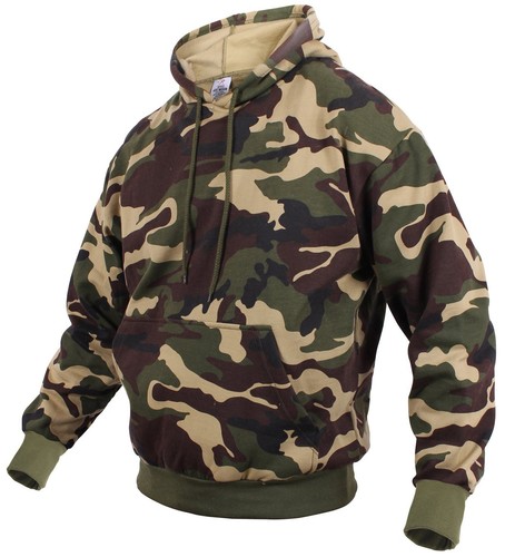 

Толстовка Rothco Pullover с капюшоном, камуфляж, 2X, Woodland camo