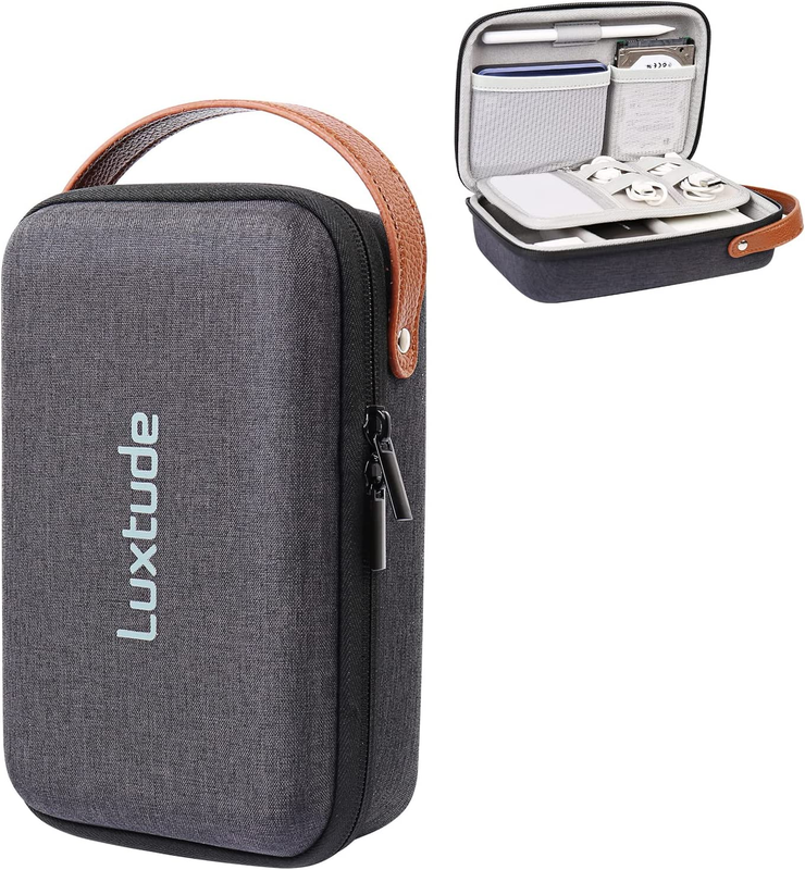 Electronic Organizer Travel Case, Small Charger Organizer, Hard Charger Case, Tr