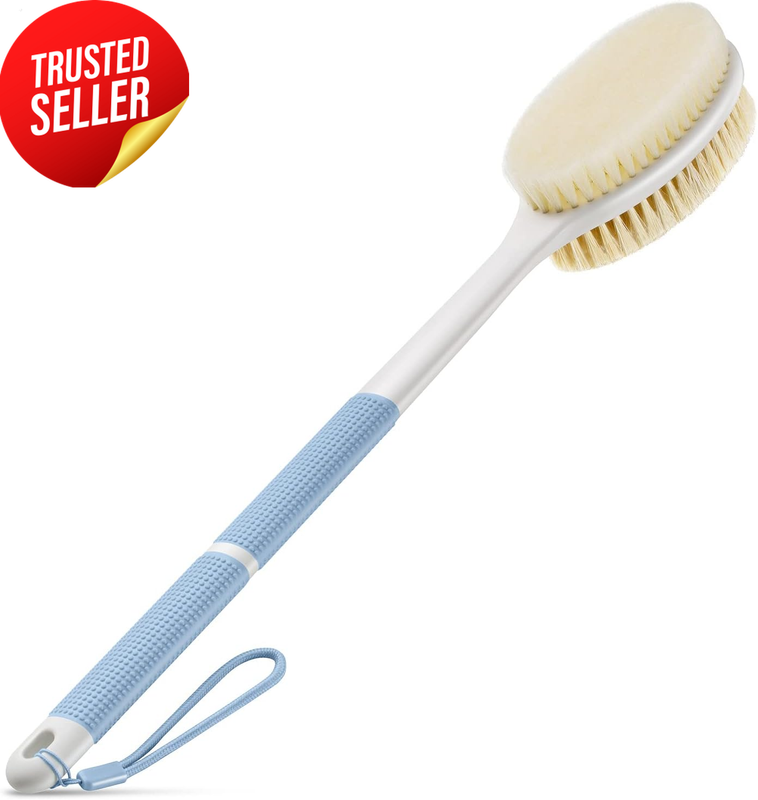 Back Scrubber Anti Slip Long Handle Soft Bristles