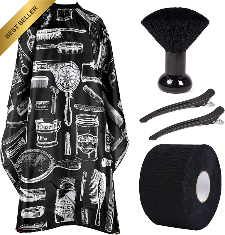 Hair Cutting Cape Barber Cape for Men Hair Cape for Haircuts Barber Cape with Ad
