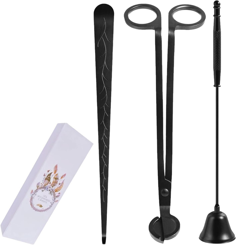 3 in 1 Candle Accessory Set - Wick Trimmer, Dipper, Snuffer and Cutter - Care Ki