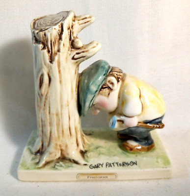 GARY PATTERSON ''FRUSTRATION'' GOLF FIGURINE DAVE GROSSMAN DESIGNS 1978 JAPAN