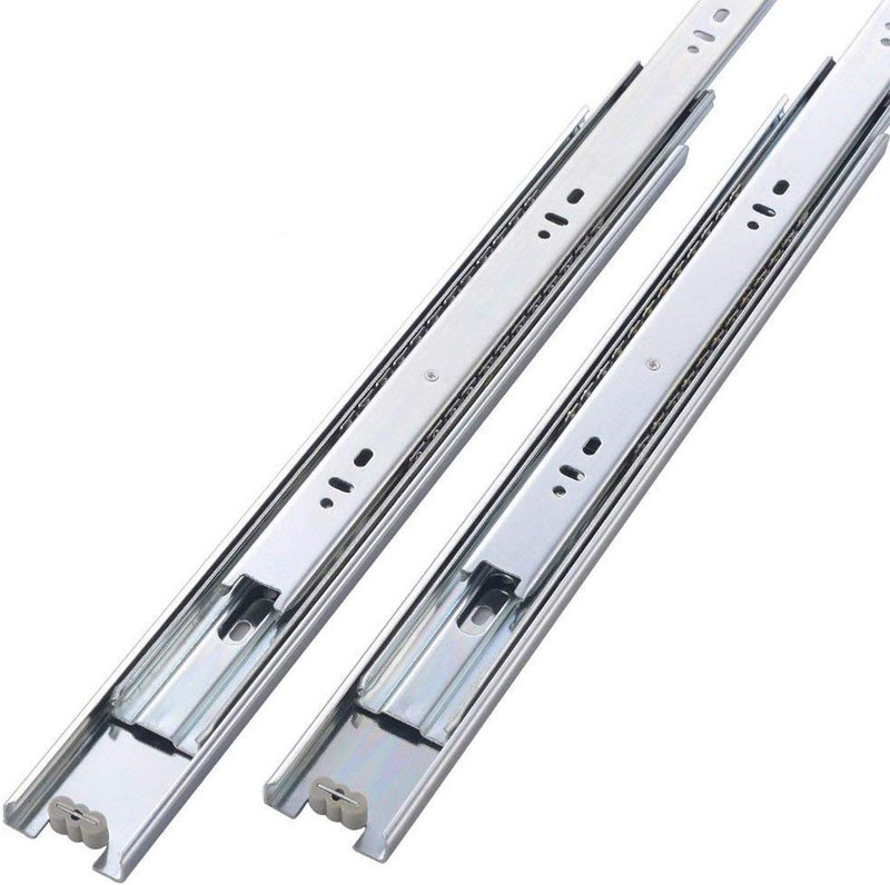 Friho 10 Pair of 10 Inch Hardware Ball Bearing Side Mount Drawer Slides, Full Ex