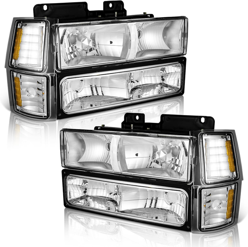 Headlights for 1994-1998 Chevy C10 C/K 1500/2500/3500 Silverado Tahoe Suburban