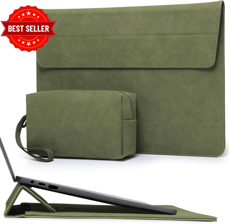 13 Inch Laptop Sleeve Case Bag with Adjustable Stand for Macbook Air 13 M5 A3449