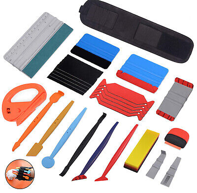 Car Vinyl Wrapping Tools Felt Squeegee Magnets Wrist band Window tint Kit