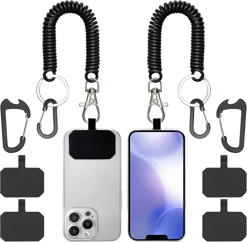 Phone Tether Lanyard Anti Theft Strap with Carabiner - Anti-Drop Outdoor Accesso