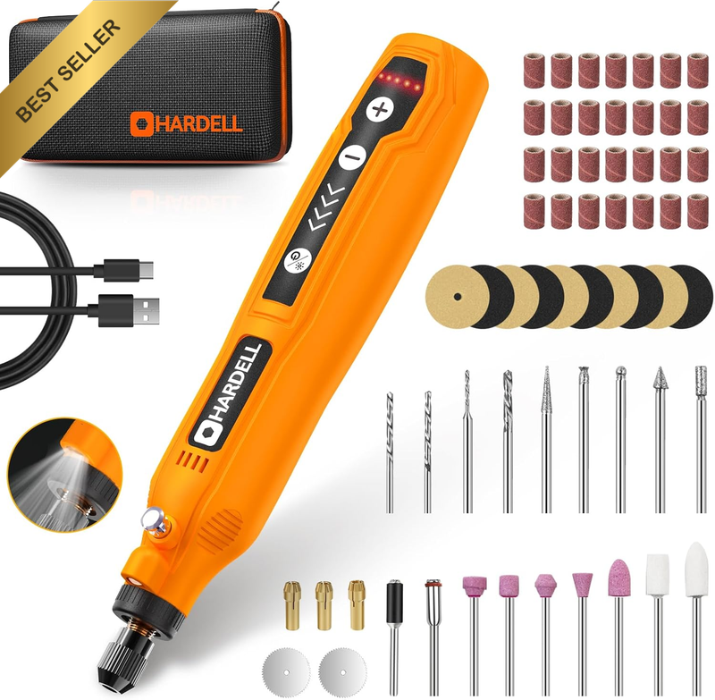 Mini Cordless Rotary Tool, 5-Speed and USB Charging Rotary Tool Kit with 69 Acce