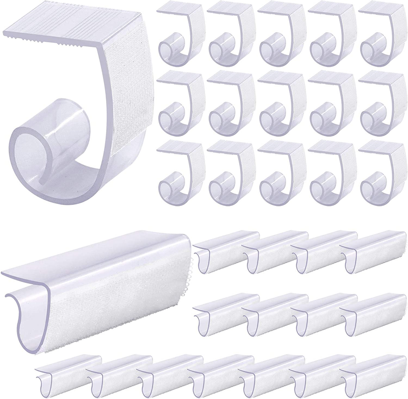 Glarks 30 Pack 2 Types Plastic Table Cover Clips Tablecloth Clips Table Skirtin
