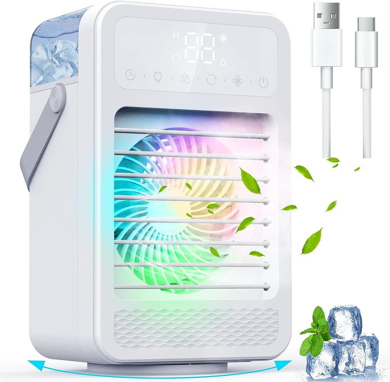 S, Oscillated Mini Air Conditioner Portable For Room Wit
