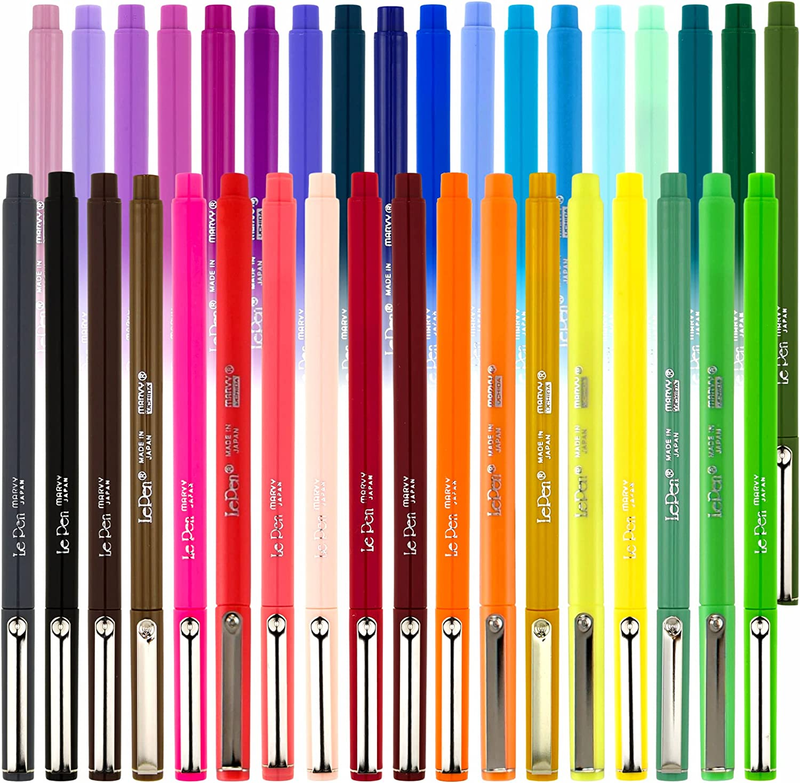 Uchida Le Pens Multicolor Set - 36 Colors Complete Set - Le 