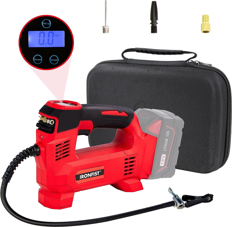 Tire Inflator Milwaukee M18 Battery Portable Air Compressor for Car Bicycle Pump