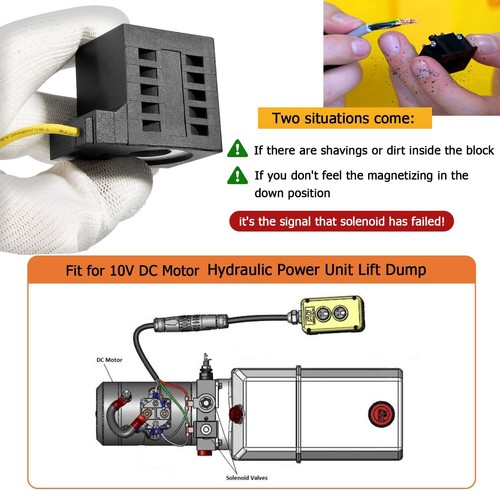 For Deltrol Solenoid Coil, Hydraulic Power Unit Lift Dump 10VDC 25W 10226-08
