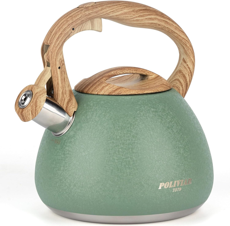 Tea Kettle, 2.7 Quart Stovetop Tea Kettle, Audible Whistling
