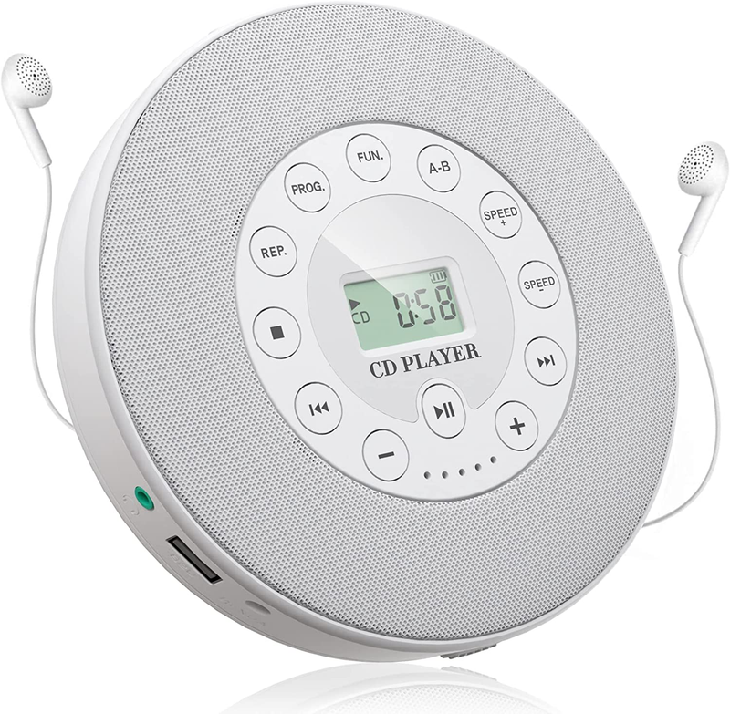 Portable With Radio, Small Personal Portable Cd Player With Headphones