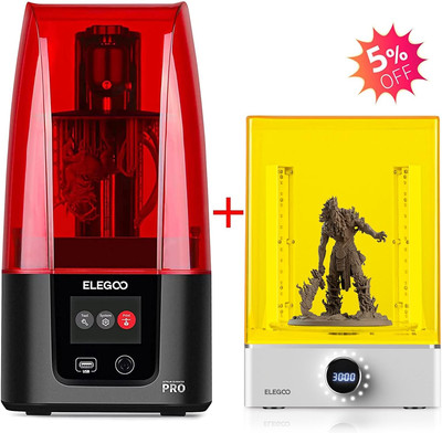 Mars 3 Pro Resin 3D Printer and  Mercury X Bundle Wash and Cure Machine