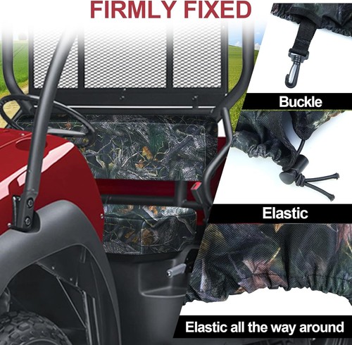 Mule 610 Seat Covers for Kawasaki Mule 600/ 610/ 610 4x4 Camo Bench Seat Cover