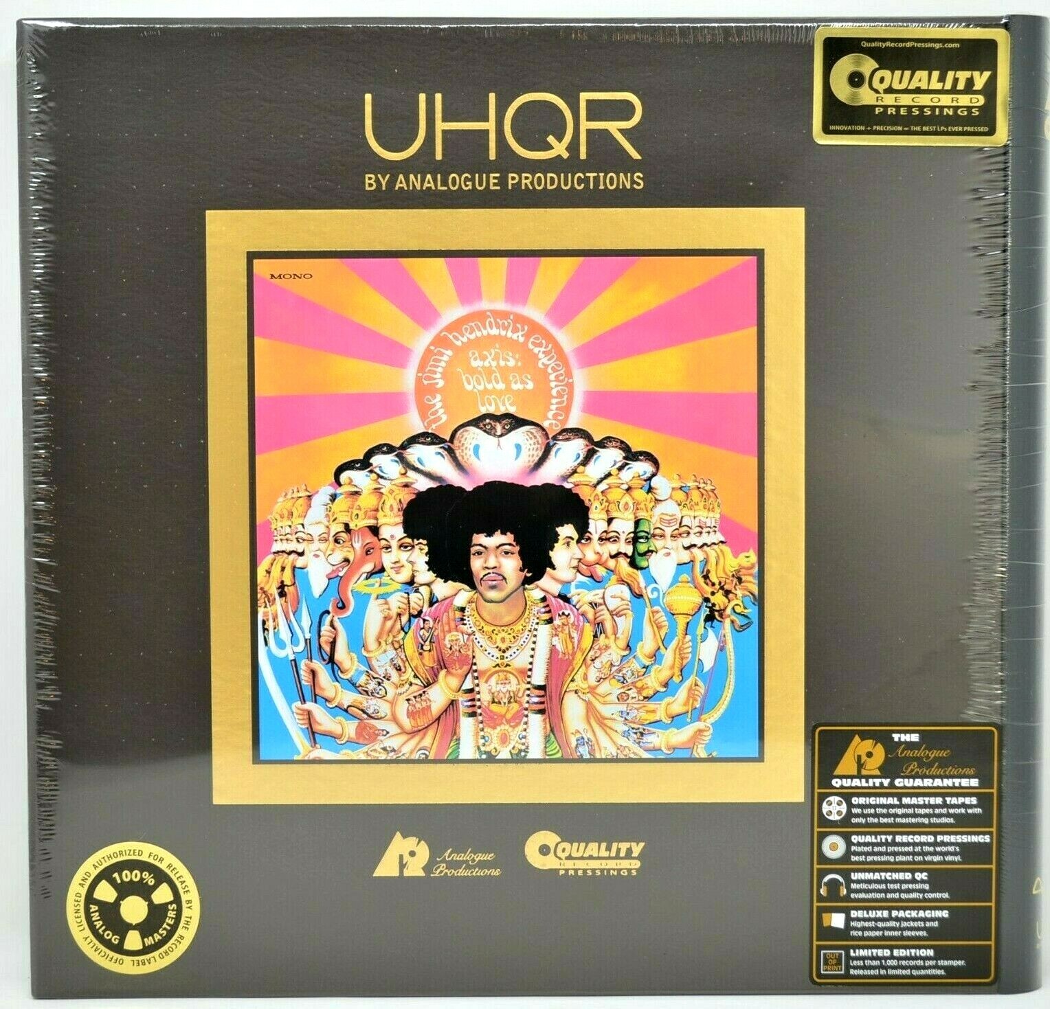 JIMI HENDRIX • Axis Bold As Love UHQR MONO Analogue Productions vinyl
